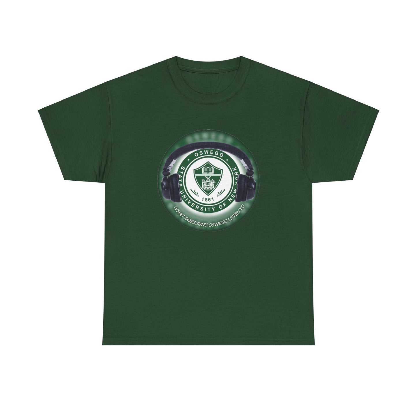 What does SUNY Oswego Listen to? Unisex Heavy Cotton Tee