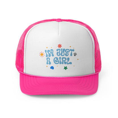 I'm Just a Girl Trucker Cap