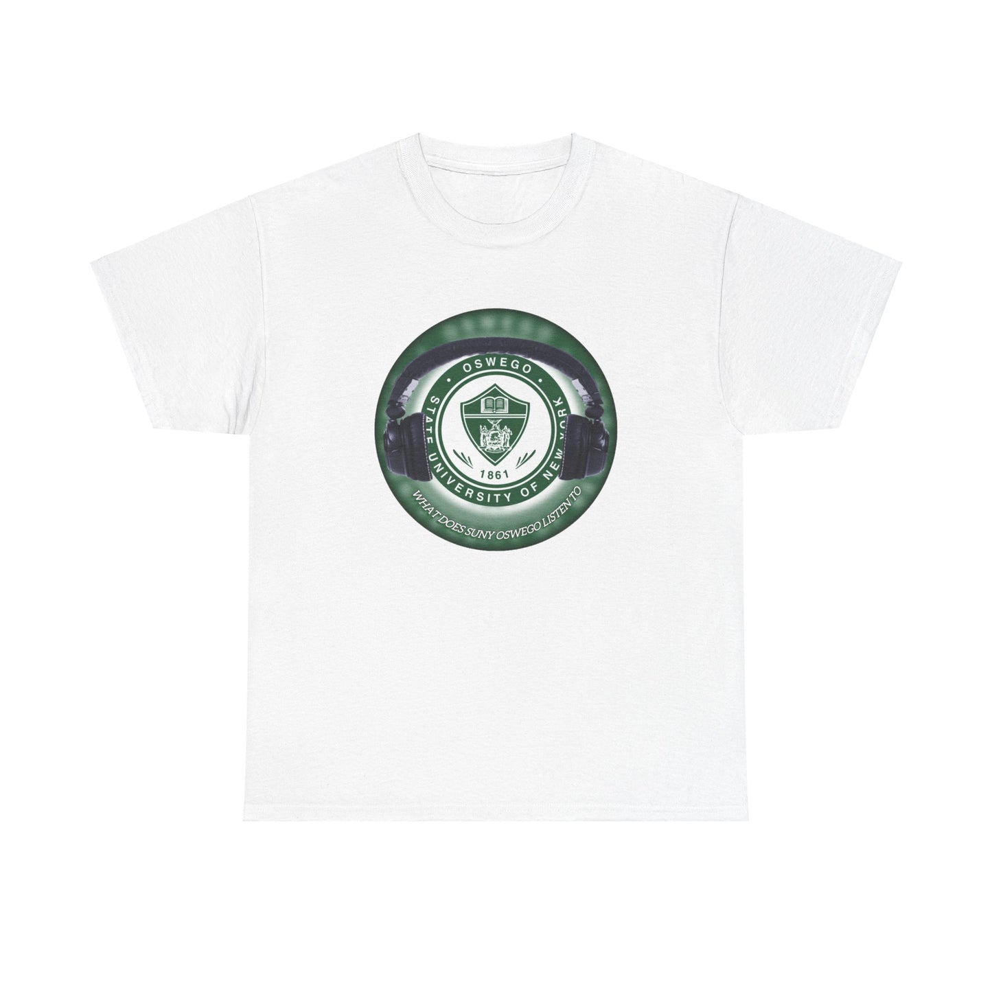 What does SUNY Oswego Listen to? Unisex Heavy Cotton Tee